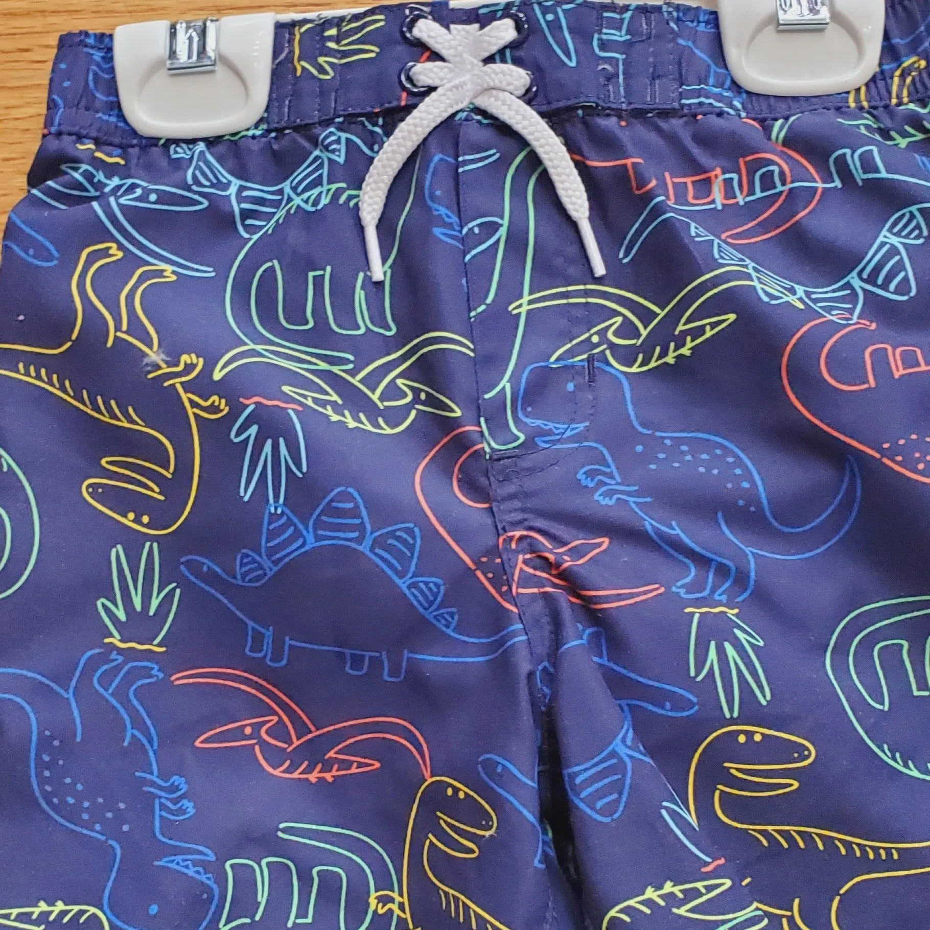 Little Me Dino Swim Trunks