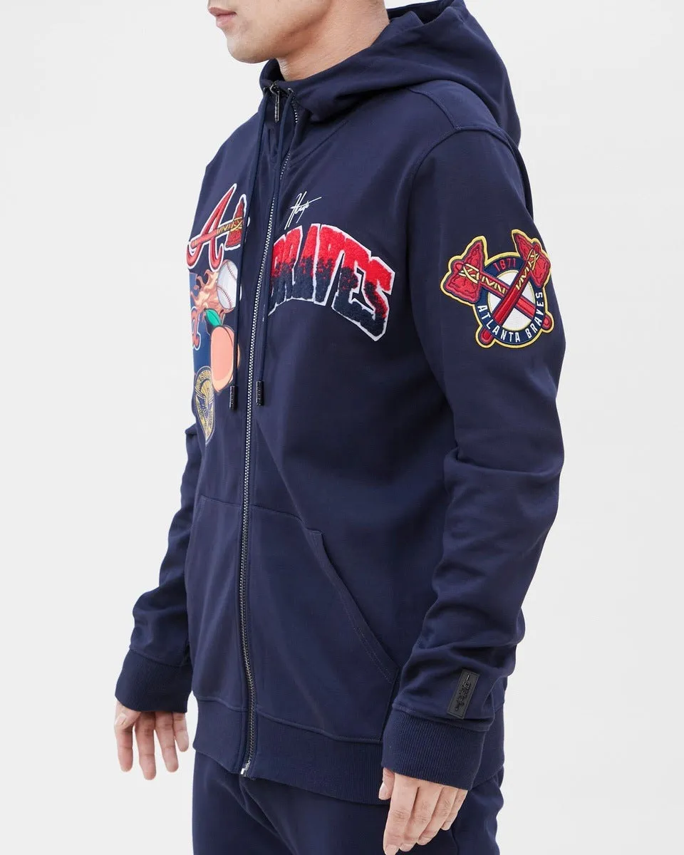 MLB ATLANTA BRAVES HOMETOWN FZ HOODIE (MIDNIGHT NAVY)