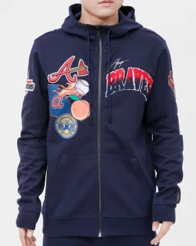 MLB ATLANTA BRAVES HOMETOWN FZ HOODIE (MIDNIGHT NAVY)