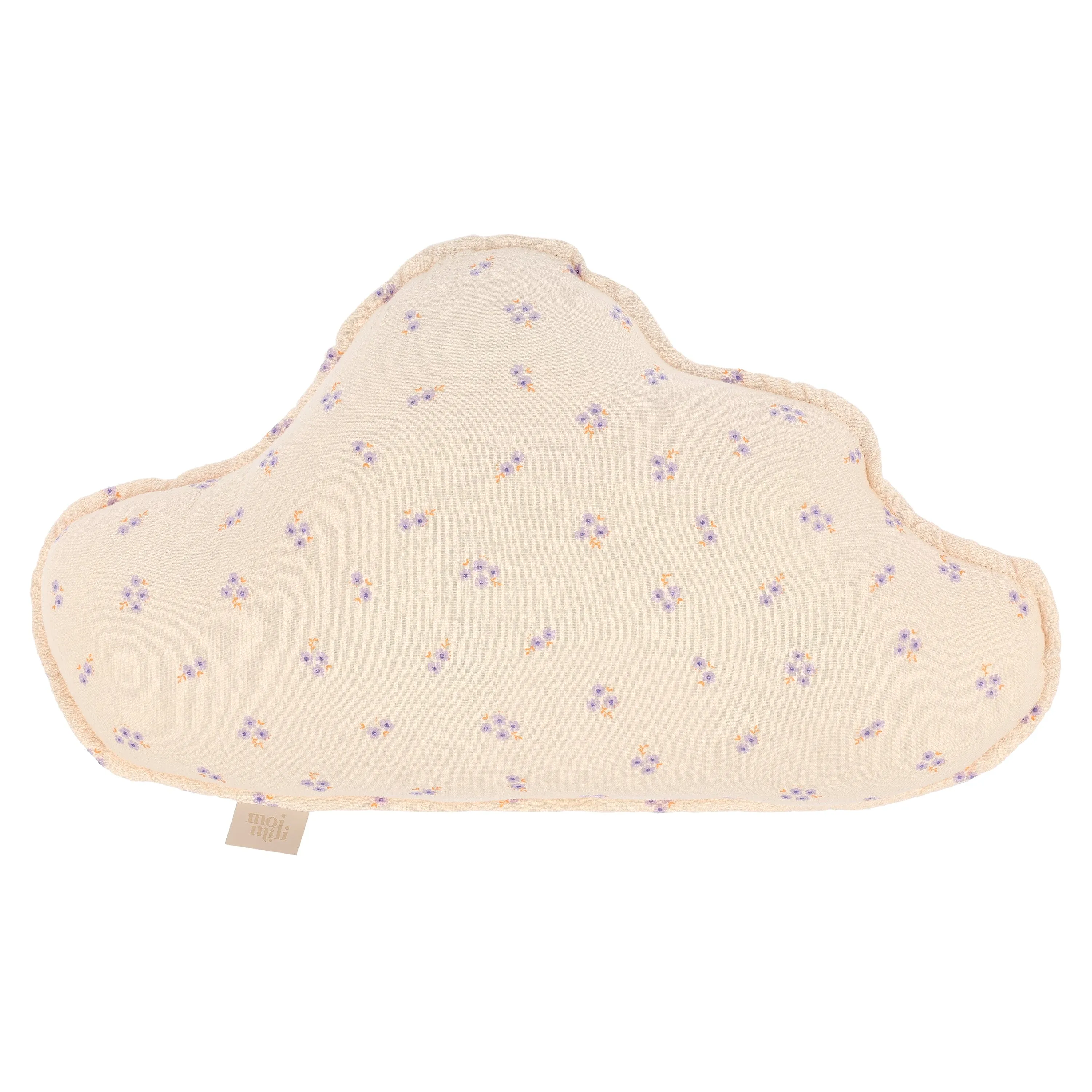 Muslin Purple Forget-Me-Not Cloud Pillow