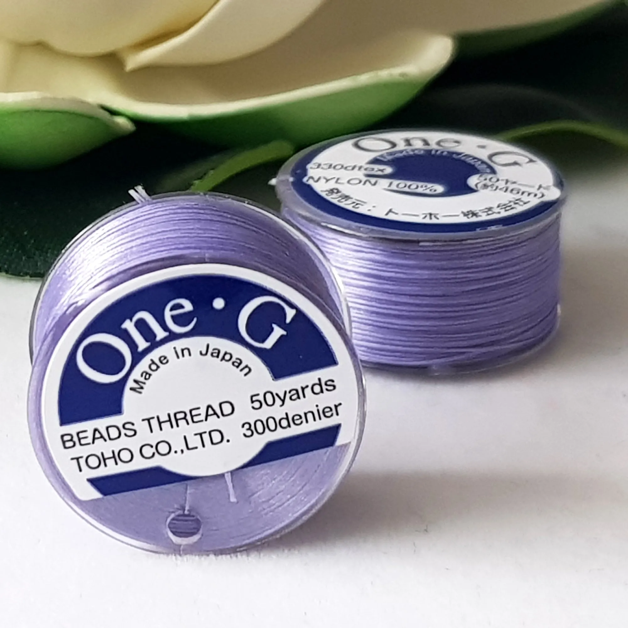 One-G Lt Lavender Beading Thread (50 Yards) Toho | PT-50-19 | Jewellery Making Supply