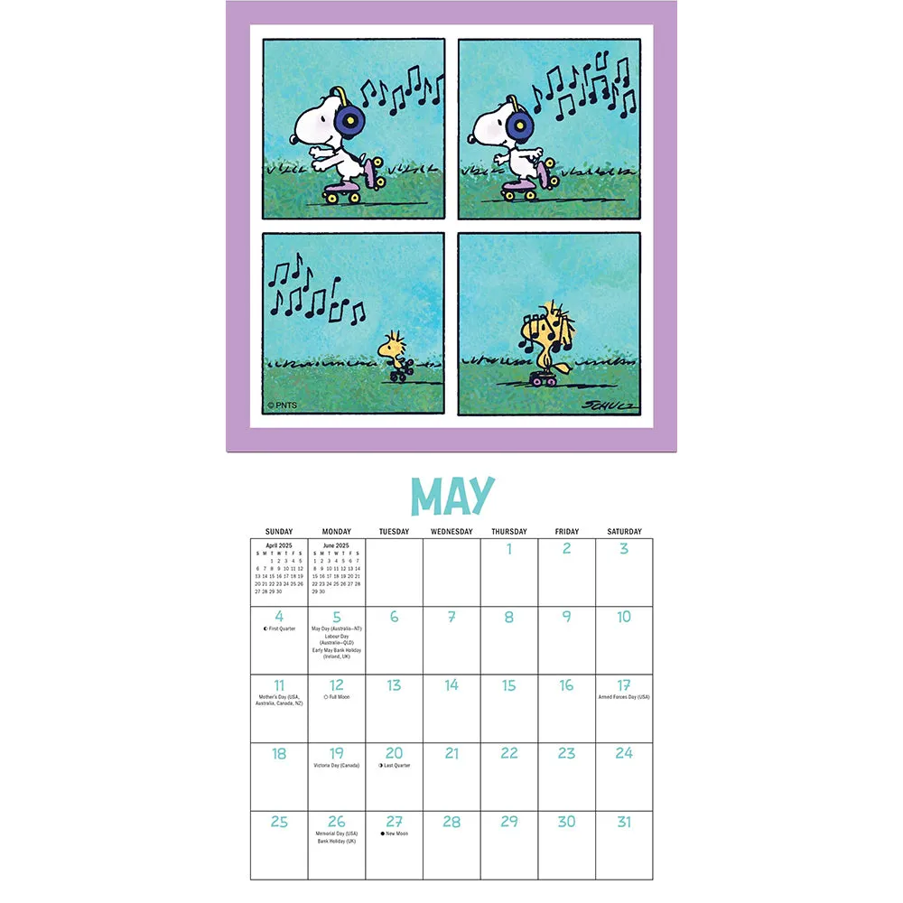 Peanuts 2025 Mini Wall Calendar