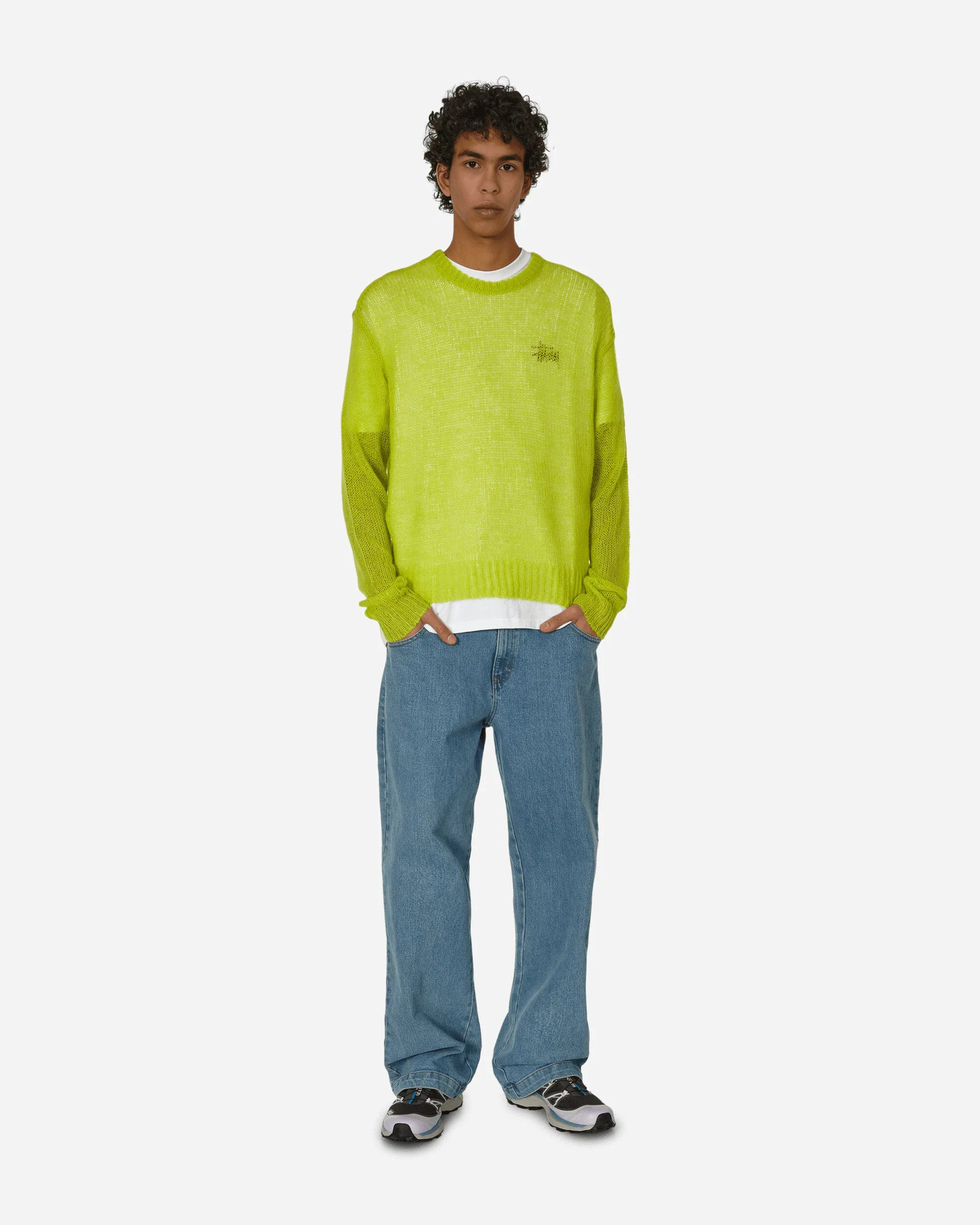 S Loose Knit Sweater Lime