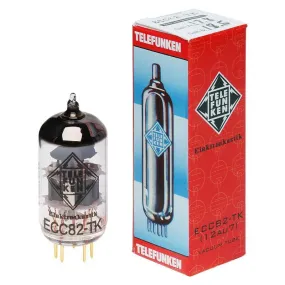 Telefunken ECC82-TK Elektroakustik (12AU7) Black Diamond Series Tube w/ Balanced Triodes