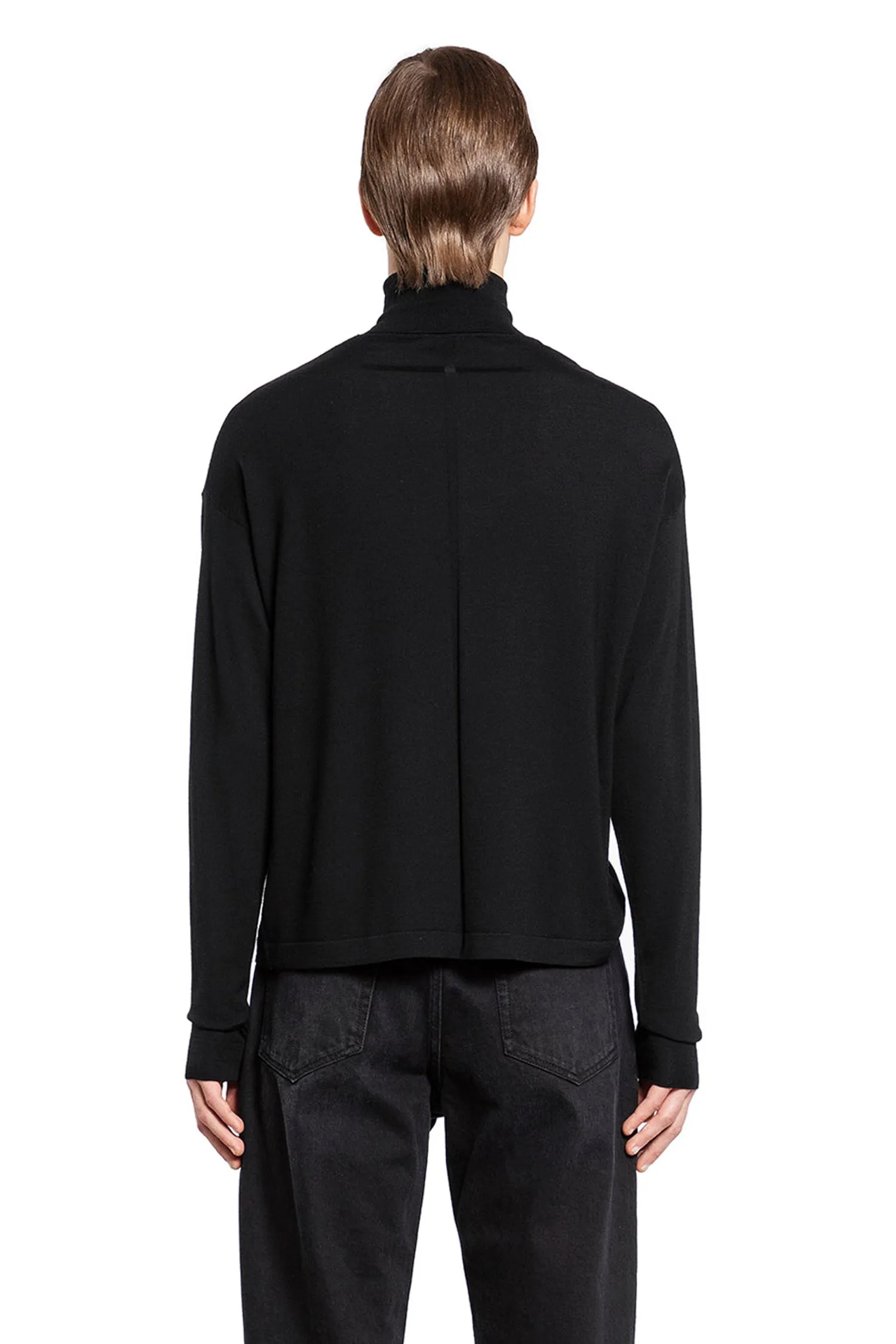 THE ROW MAN BLACK KNITWEAR