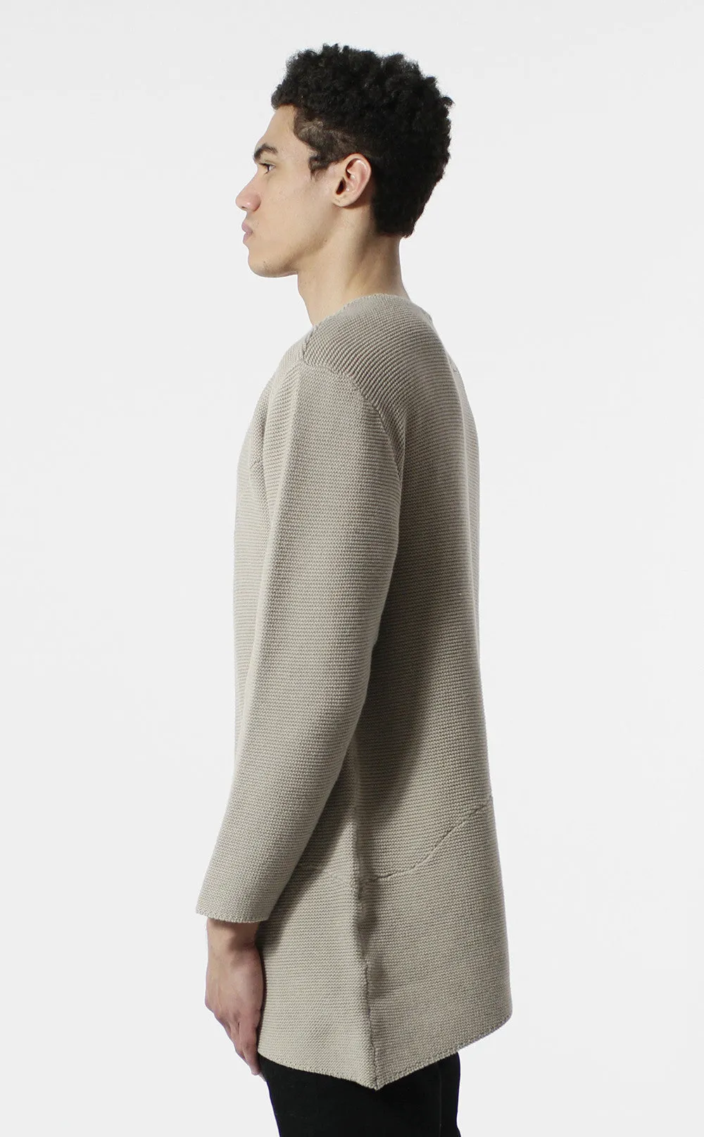 Unknown Misanthrope Asymmetrical Wide Hem Knitted Designer Sweater