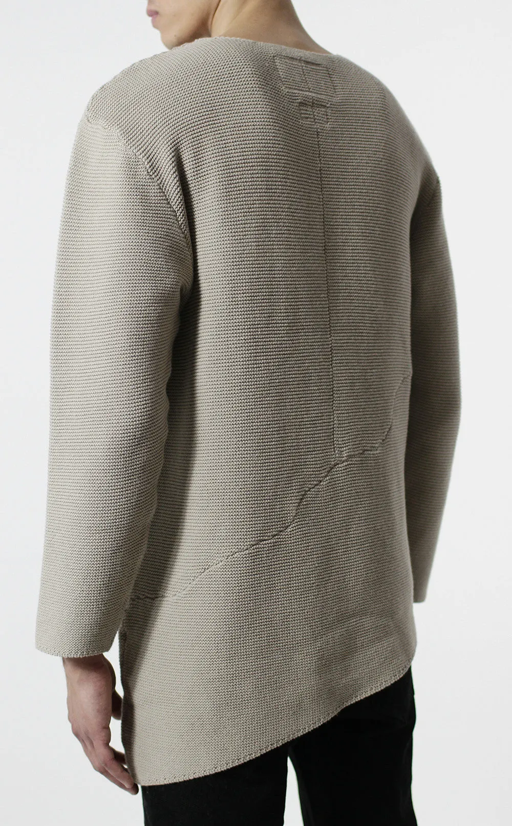 Unknown Misanthrope Asymmetrical Wide Hem Knitted Designer Sweater