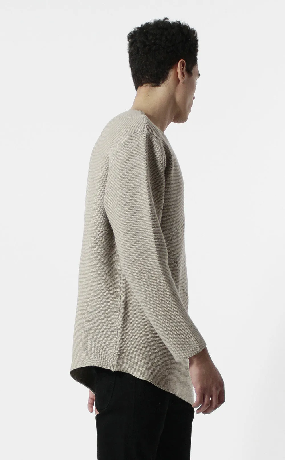 Unknown Misanthrope Asymmetrical Wide Hem Knitted Designer Sweater