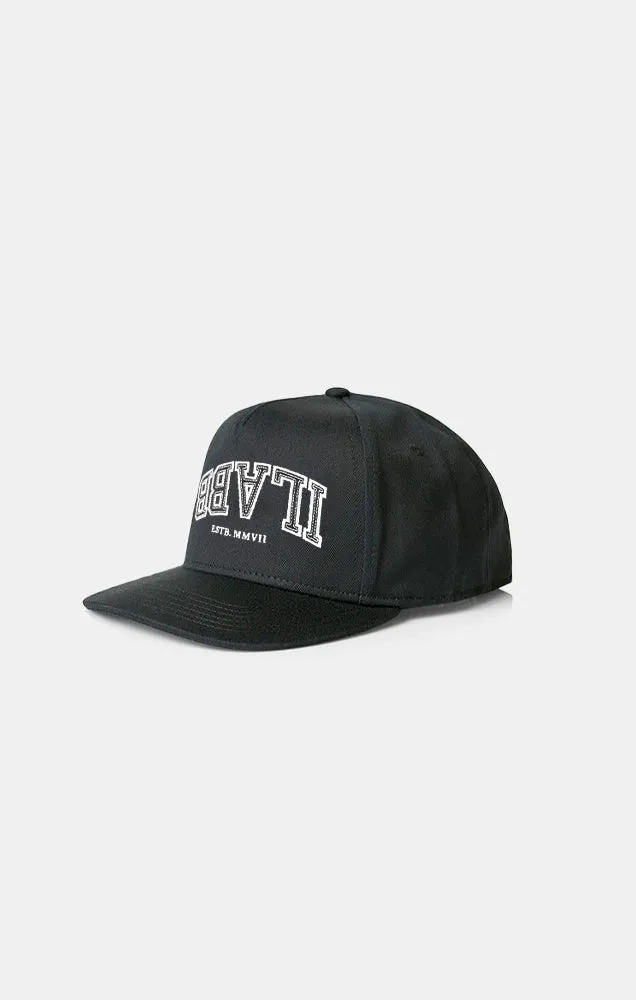 Varsity 75 A-Frame Snapback Cap BLACK