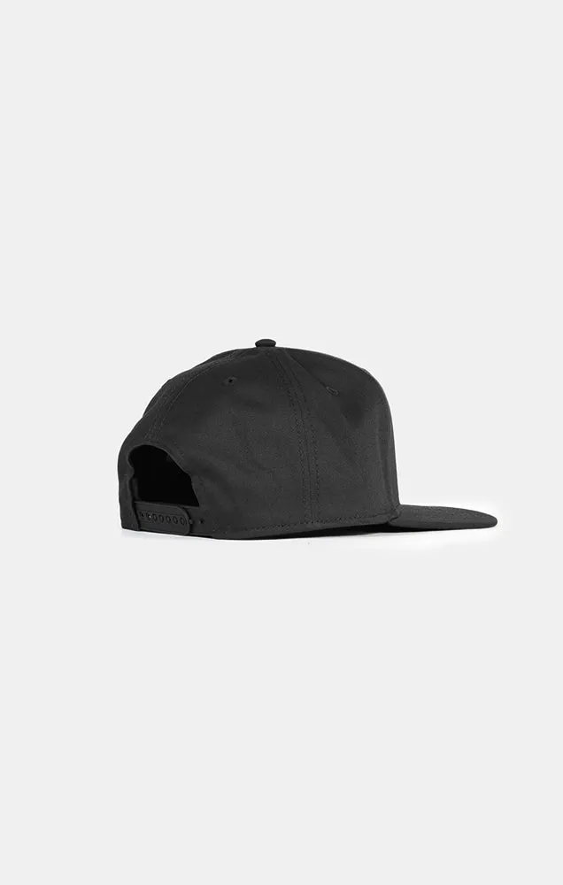 Varsity 75 A-Frame Snapback Cap BLACK