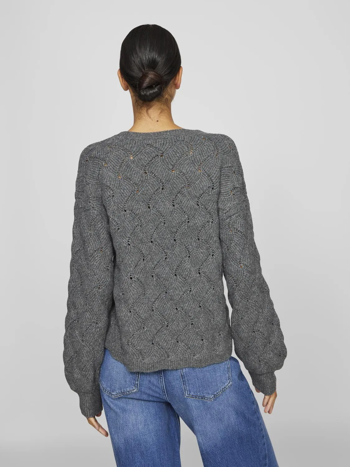 VISULFY Pullover - Medium Grey Melange