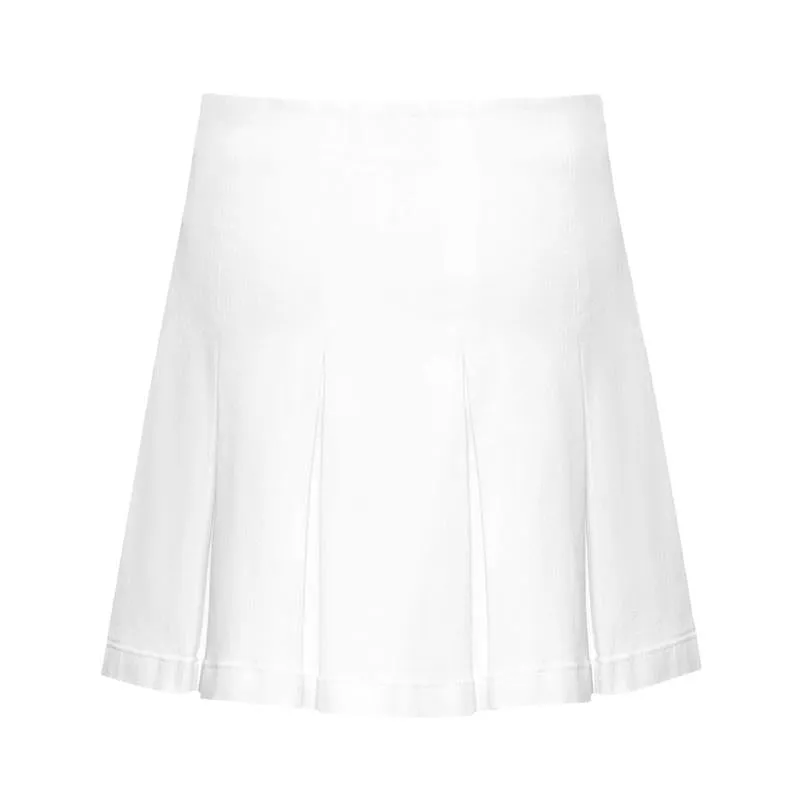 White Denim Mini Skirt